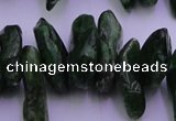 CDP73 15.5 inches 8*22mm - 12*28mm diopside chips gemstone beads