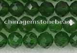 CDP78 15.5 inches 6mm faceted round diopside gemstone beads