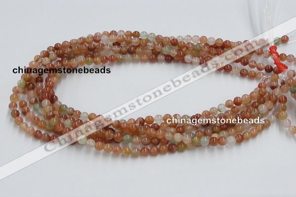 CDQ01 15.5 inches 6mm round natural red quartz beads wholesale