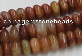 CDQ04 15.5 inches 6*12mm rondelle natural red quartz beads wholesale