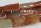 CDQ10 15.5 inches 13*18mm rectangle natural red quartz beads wholesale