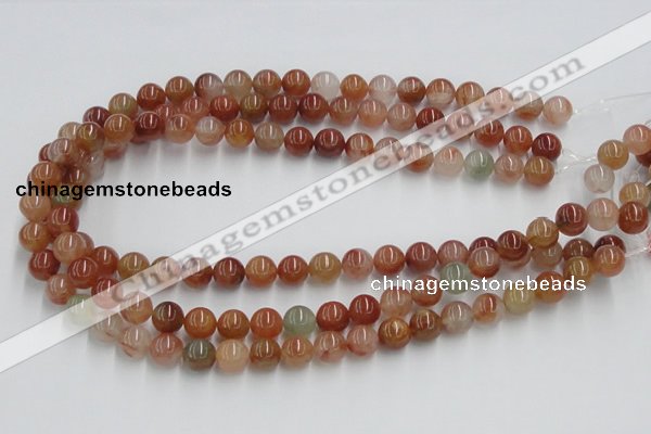 CDQ12 15.5 inches 8mm round natural red quartz beads wholesale