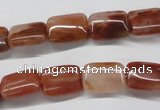 CDQ20 15.5 inches 10*14mm rectangle natural red quartz beads wholesale