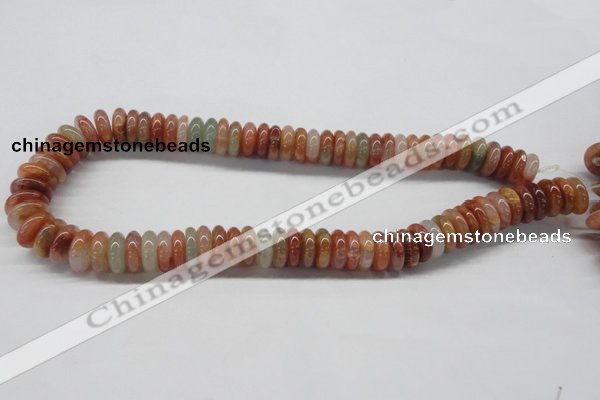 CDQ31 15.5 inches 4*14mm rondelle natural red quartz beads wholesale