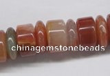 CDQ33 15.5 inches 5*16mm & 10*16mm rondelle natural red quartz beads