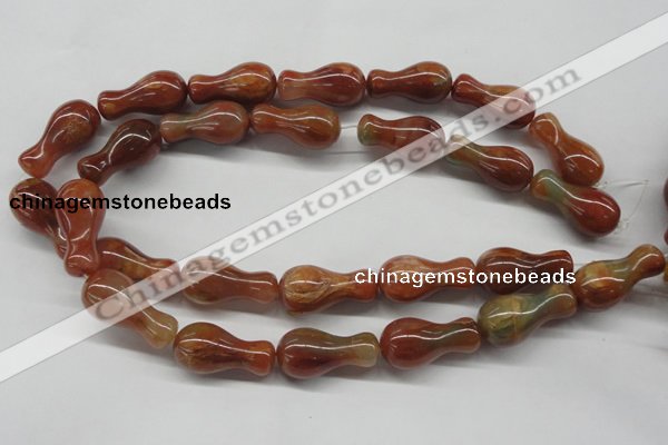 CDQ41 15.5 inches 15*30mm vase-shaped natural red quartz beads