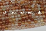 CDQ45 15.5 inches 4mm round natural red quartz beads wholesale