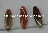 CDQ57 Top-drilled 8*25mm marquise natural red quartz beads wholesale