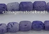 CDQ602 8 inches 6*8mm drum druzy quartz beads wholesale