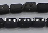 CDQ615 8 inches 6*8mm drum druzy quartz beads wholesale