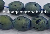 CDQ626 8 inches 10*12mm rice druzy quartz beads wholesale