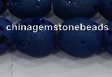 CDQ642 8 inches 12*14mm rice druzy quartz beads wholesale