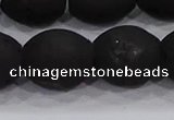 CDQ643 8 inches 12*14mm rice druzy quartz beads wholesale