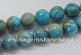 CDS03 16 inches 10mm round dyed serpentine jasper beads wholesale