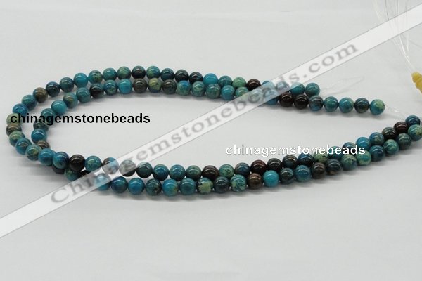 CDS06 16 inches 8mm round dyed serpentine jasper beads wholesale