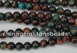 CDS185 15.5 inches 6mm round dyed serpentine jasper beads