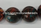 CDS193 15.5 inches 22mm round dyed serpentine jasper beads