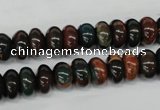 CDS196 15.5 inches 6*10mm rondelle dyed serpentine jasper beads