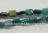 CDS21 16 inches 8*10mm rectangle dyed serpentine jasper beads wholesale