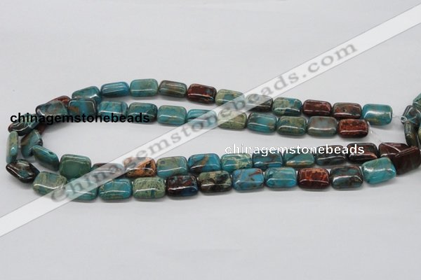 CDS23 16 inches 12*16mm rectangle dyed serpentine jasper beads wholesale