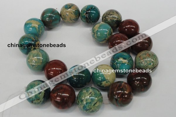 CDS28 15.5 inches 20mm round dyed serpentine jasper beads