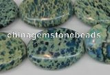 CDS56 15.5 inches 22*30mm oval dyed serpentine jasper beads