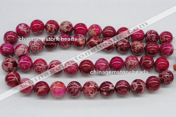 CDT05 15.5 inches 18mm round dyed aqua terra jasper beads