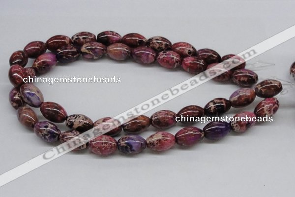 CDT32 15.5 inches 13*18mm rice dyed aqua terra jasper beads