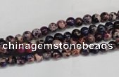 CDT360 15.5 inches 4mm round dyed aqua terra jasper beads