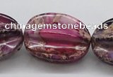 CDT37 15.5 inches 25*33mm star fruit shaped dyed aqua terra jasper beads