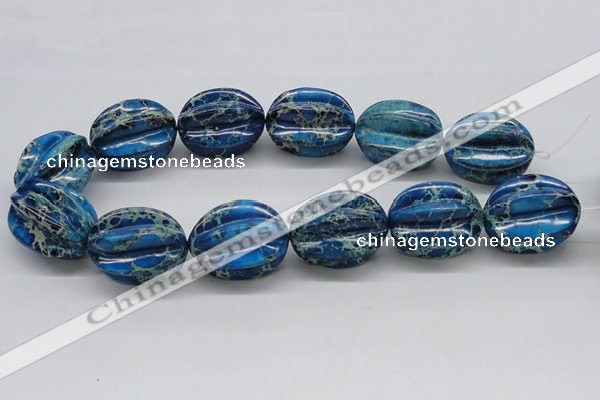 CDT62 15.5 inches 25*33mm star fruit shaped dyed aqua terra jasper beads