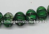 CDT75 15.5 inches 12*16mm pumpkin dyed aqua terra jasper beads