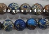 CDT815 15.5 inches 12mm round dyed aqua terra jasper beads wholesale