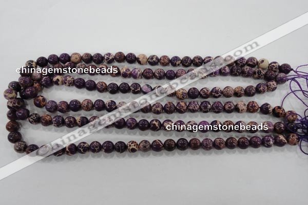 CDT842 15.5 inches 8mm round dyed aqua terra jasper beads wholesale