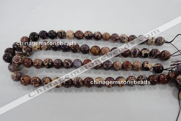 CDT843 15.5 inches 10mm round dyed aqua terra jasper beads wholesale