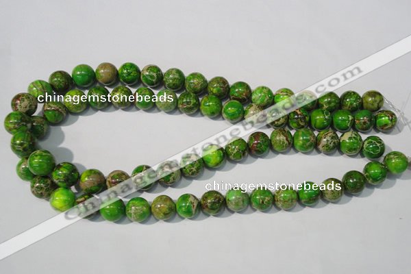 CDT922 15.5 inches 12mm round dyed aqua terra jasper beads