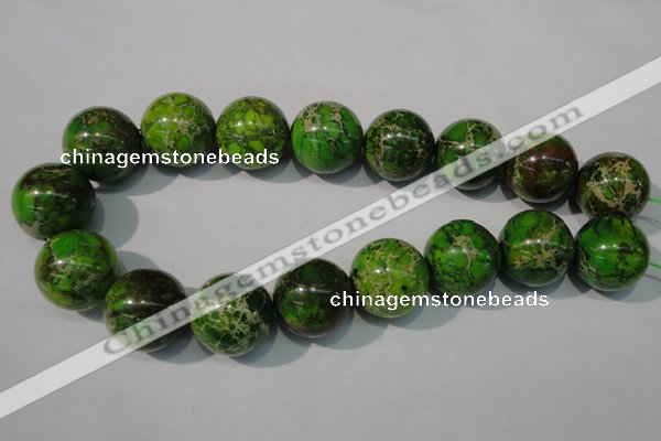 CDT925 15.5 inches 24mm round dyed aqua terra jasper beads
