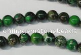 CDT956 15.5 inches 8mm round dyed aqua terra jasper beads