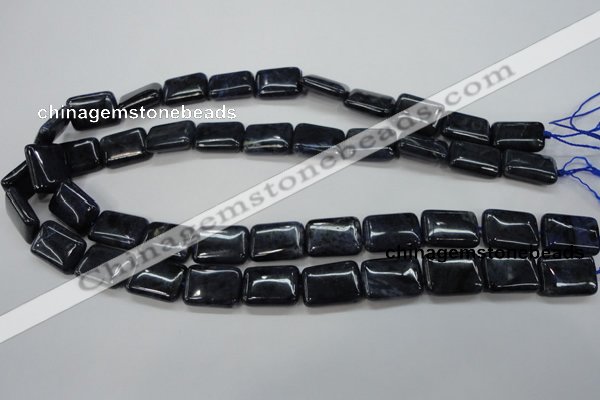 CDU09 15.5 inches 13*18mm rectangle natural blue dumortierite beads