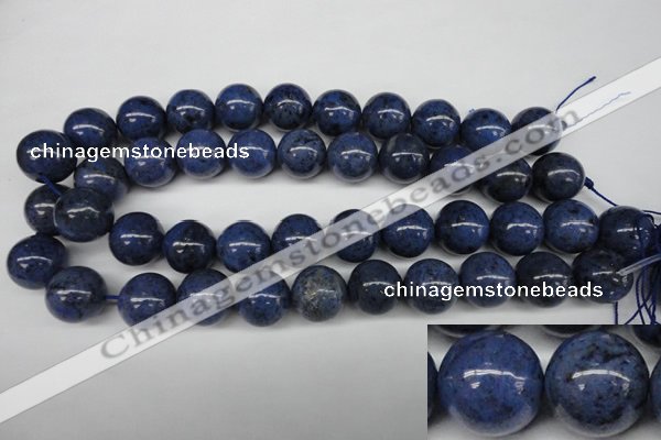 CDU106 15.5 inches 16mm round blue dumortierite beads wholesale