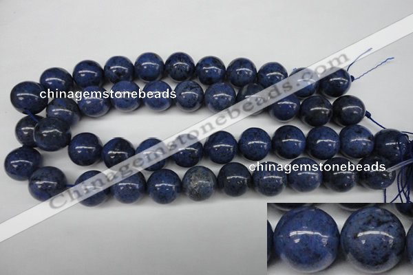 CDU107 15.5 inches 18mm round blue dumortierite beads wholesale