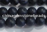 CDU203 15.5 inches 10mm round matte blue dumortierite beads