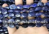 CDU217 15.5 inches 10*14mm faceted oval blue dumortierite beads