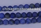 CDU300 15.5 inches 4mm round matte blue dumortierite beads