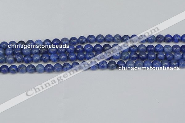 CDU341 15.5 inches 6mm round blue dumortierite beads wholesale