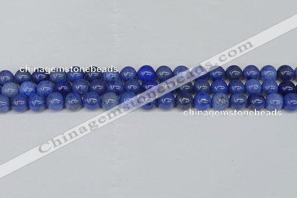 CDU342 15.5 inches 8mm round blue dumortierite beads wholesale