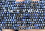 CDU350 15.5 inches 4mm round blue dumortierite beads wholesale