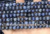 CDU351 15.5 inches 6mm round blue dumortierite beads wholesale