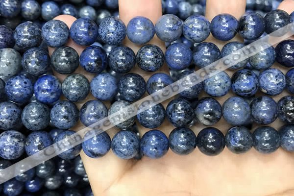 CDU353 15.5 inches 10mm round blue dumortierite beads wholesale