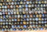 CDU360 15.5 inches 4mm round sunset dumortierite beads wholesale